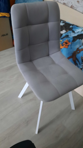 Стул на металлокаркасе Чилли синий / белый фото покупателя 811