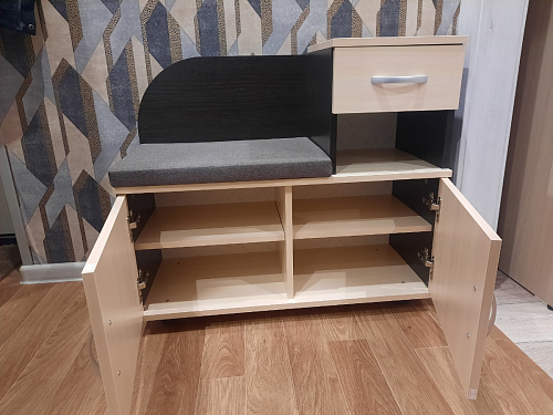 Обувница Аврора дуб млечный / венге фото покупателя 45