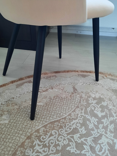 Стул на металлокаркасе Gabi 1 line light blue / black фото покупателя 315