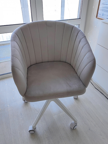 Компьютерное кресло Тибо confetti chocolate / белый фото покупателя 18