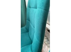 Стул на металлокаркасе Чилли синяя ткань / белый фото покупателя 152