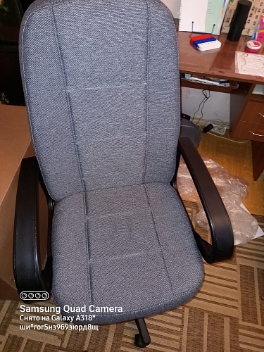 Компьютерное кресло CH747 коричневый, экокожа фото покупателя 5