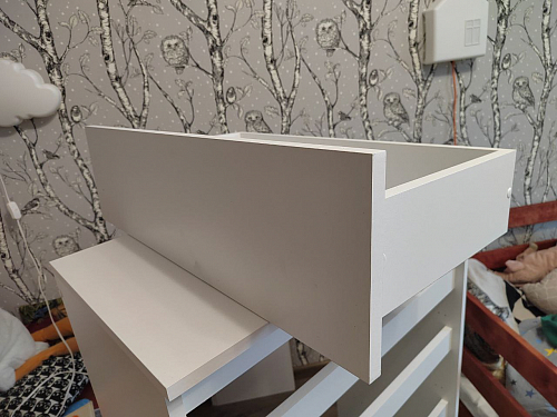 Комод Мадера 1384 ЛДСП дуб крафт золотой / лдсп белый фото покупателя 6