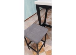 Барный стул Лофт кожзам d1 / черный матовый фото покупателя 67