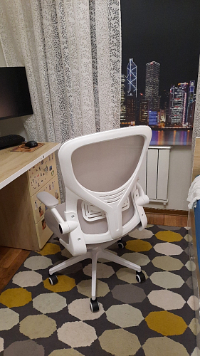 Компьютерное кресло Konfi light gray / blue / white фото покупателя 131