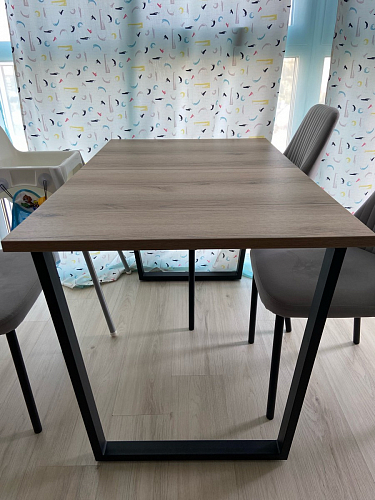 Стол раскладной Лота Лофт 120 25 мм юта / черный матовый фото покупателя 285