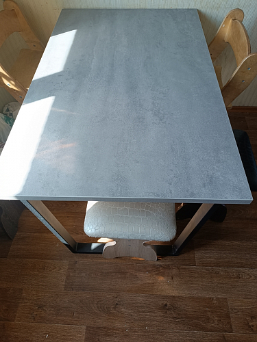 Деревянный стол Лота Лофт 120x75 дуб крафт табачный / черный матовый фото покупателя 688