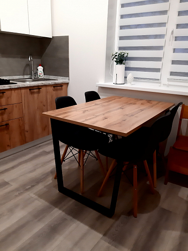 Стол раскладной Лота Лофт 120 25 мм юта / черный матовый фото покупателя 393