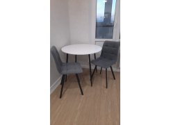 Стул на металлокаркасе Чилли светло-серый / черный фото покупателя 493