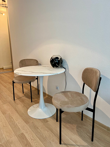 Стол Тулип 90х73 дуб вотан / белый  - Уцененный экземпляр фото покупателя 34