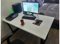 Стол Лота Лофт 120 25 мм сабия / черный матовый фото покупателя 635