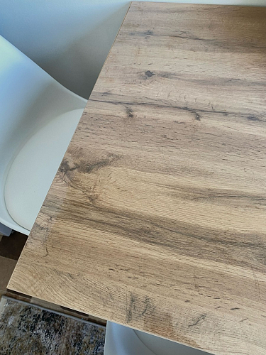 Стол Лота Лофт 120 25 мм дуб делано темный / черный матовый фото покупателя 130