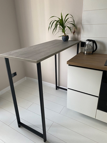 Барная стойка Дилан Лофт 120х60х90 бетон фото покупателя 122