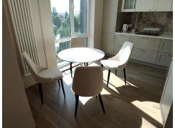 Стеклянный стол Tulip 90 black фото покупателя 39