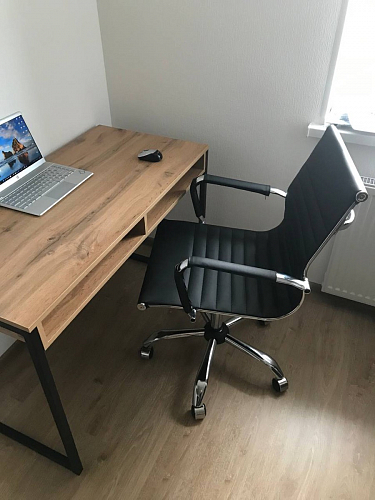 Письменный стол Леон Лофт бетон / черный матовый фото покупателя 50