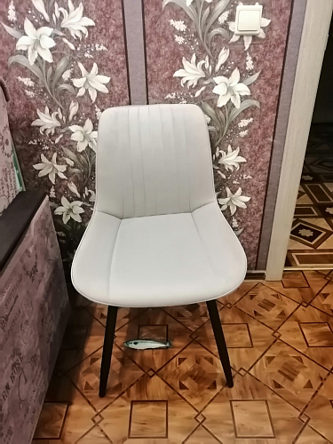 Стул на металлокаркасе Седа К латте / черный фото покупателя 145