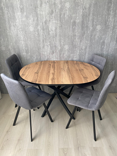 Стул на металлокаркасе Чилли синяя ткань / белый фото покупателя 452