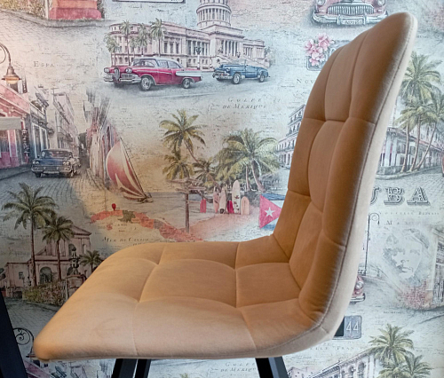 Стул на металлокаркасе Чилли К темно-серый (velutto 32) / черный фото покупателя 697