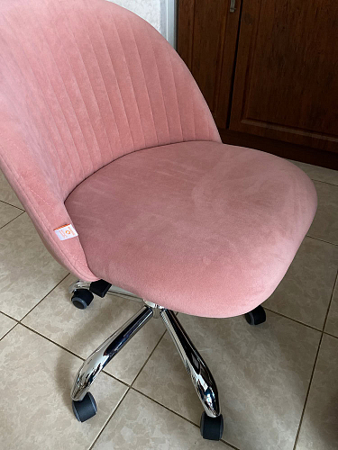 Компьютерное кресло Melody розовое фото покупателя 32