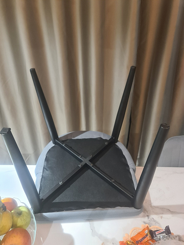 Стул на металлокаркасе Kora beige / black фото покупателя 314