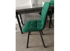 Стул на металлокаркасе Чилли синяя ткань / белый фото покупателя 197