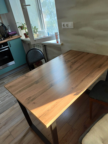 Стол раскладной Лота Лофт 120 25 мм юта / черный матовый фото покупателя 412