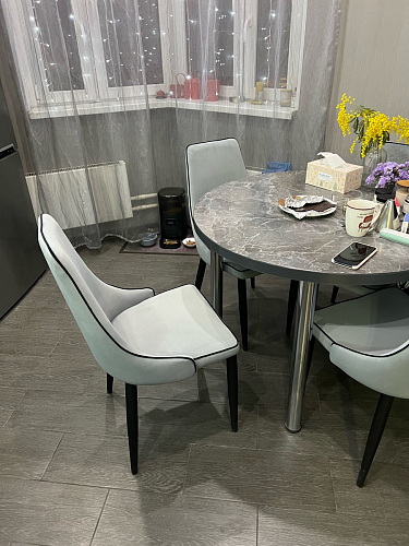 Стул на металлокаркасе Kora gray / black фото покупателя 222