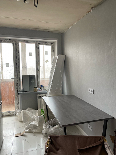 Деревянный стол Лота Лофт 140х80 черный матовый / бетон светлый фото покупателя 19