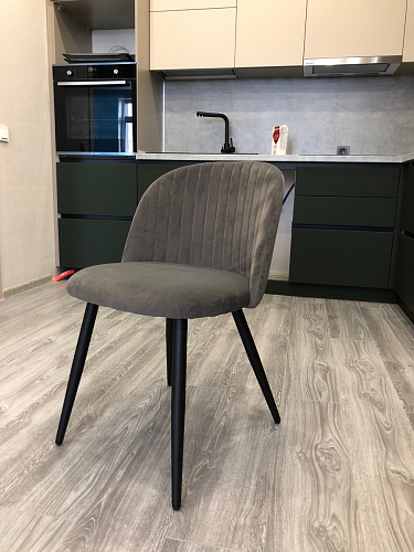 Стул на металлокаркасе Gabi gray / black фото покупателя 673