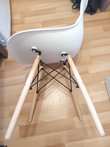 Пластиковый стул Eames PC-015 желтый фото покупателя 245