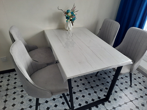 Деревянный стол Лота Лофт 120x75 дуб крафт табачный / черный матовый фото покупателя 832