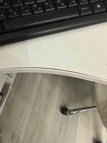 Письменный стол СПм-25 правый белый  - Уцененный экземпляр фото покупателя 43