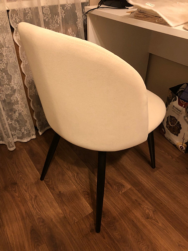 Стул на металлокаркасе Gabi 1 light purple / black фото покупателя 784