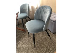 Стул на металлокаркасе Gabi 1 light purple / black фото покупателя 482