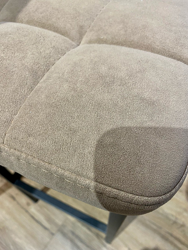 Барный стул Лофт микровелюр катания блэк / черный матовый фото покупателя 225