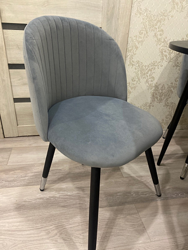 Стул на металлокаркасе Gabi gray / black фото покупателя 466