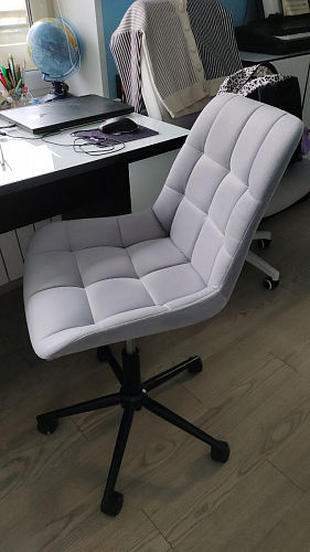 Компьютерное кресло Честер синий (velutto 46 ) / белый фото покупателя 8