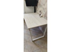 Стол Лота Лофт 140 25 мм юта / белый матовый фото покупателя 665