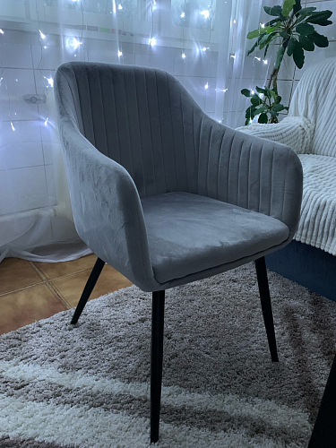 Стул на металлокаркасе Slam dark beige фото покупателя 66