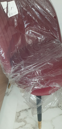 Стул на металлокаркасе Gabi 1 light purple / black / gold фото покупателя 132