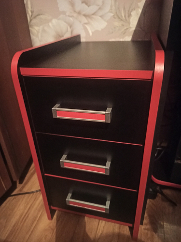 Тумба Ханна черная / красная  - Уцененный экземпляр фото покупателя 39