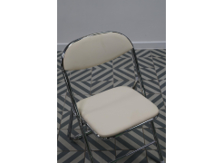 Стул на металлокаркасе Fold 1 складной beige / chrome из шоурума 1