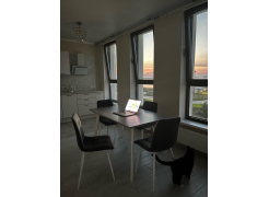 Стол Тринити Лофт 120 32 мм бетон / черный матовый фото покупателя 250