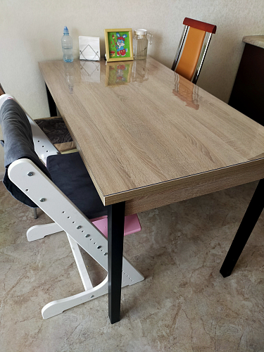 Стол Оригон файерстоун / черный матовый фото покупателя 61