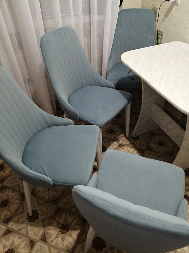 Стул на металлокаркасе Kora gray / black фото покупателя 159