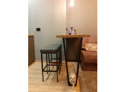 Барный стул Лофт кожзам d1 / черный матовый фото покупателя 13