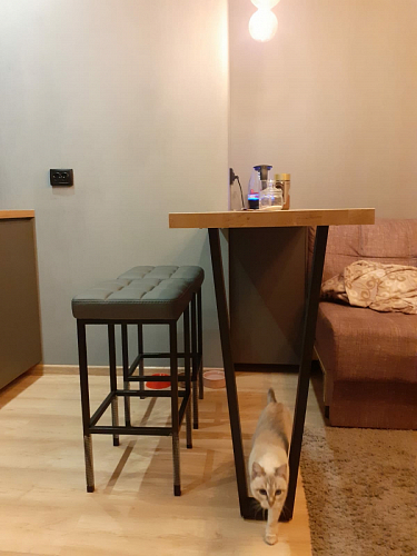 Барный стул Лофт катания минт / белый матовый фото покупателя 13