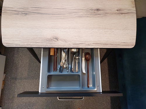 Стол Вики 90х60х77 делано / черный фото покупателя 7