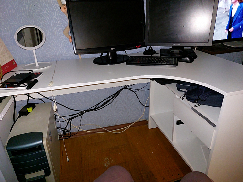 Письменный стол СПм-25 левый белый  - Уцененный экземпляр фото покупателя 37