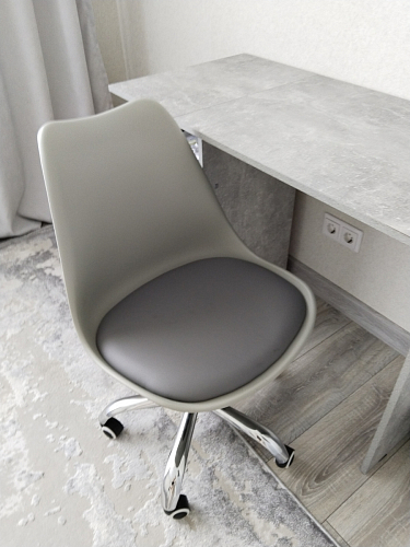 Компьютерное кресло Kolin с подушкой clear / white фото покупателя 459